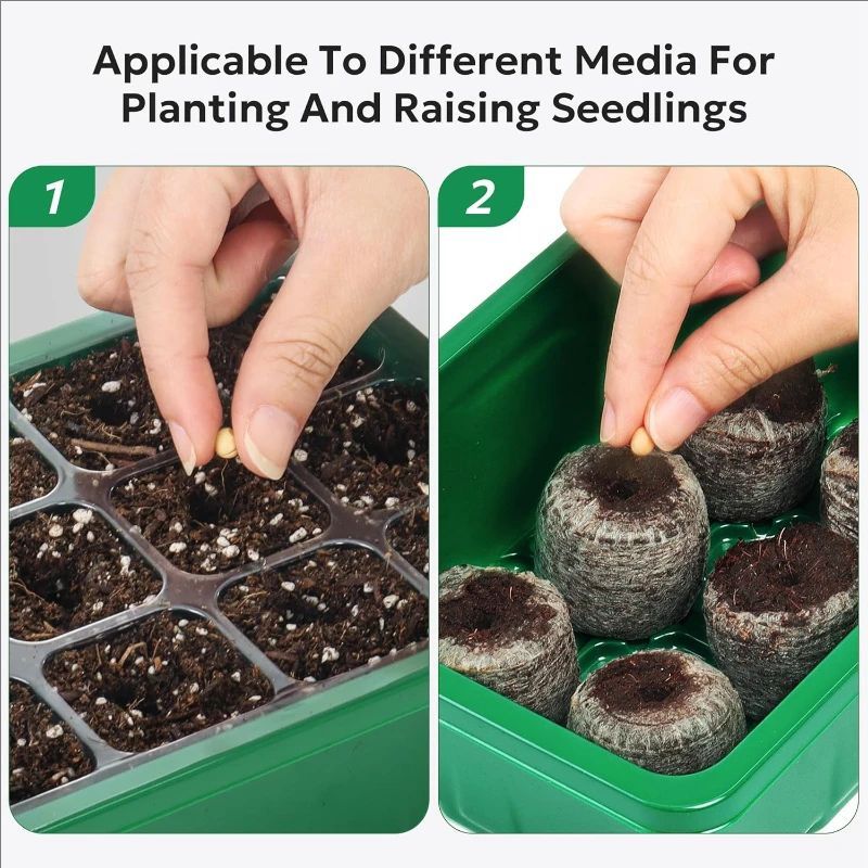 10pcs/5pcs Seedling Trays Seed - Humidity Dome Kit ulasan dan harga