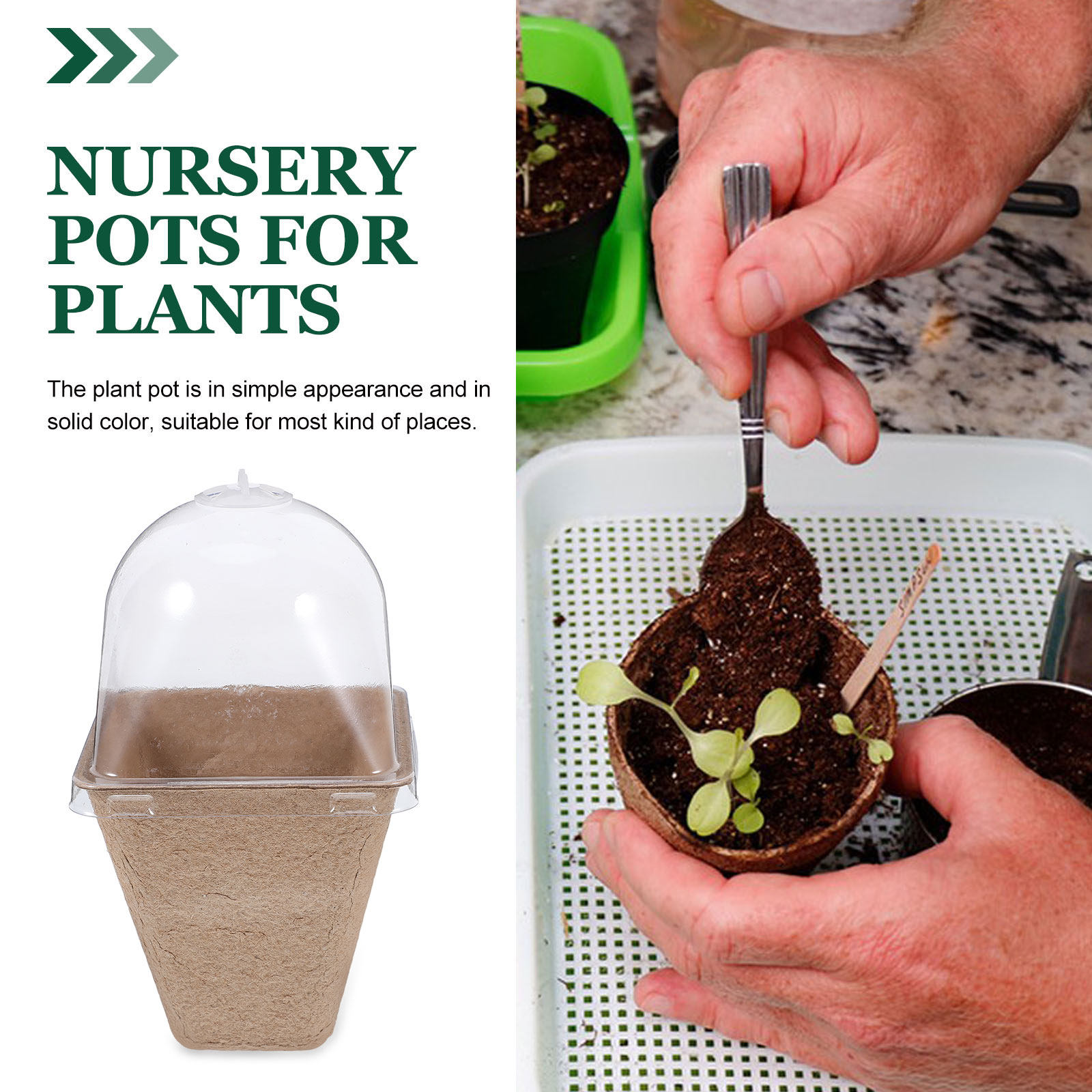 10Pcs Biodegradable Seedling S - Humidity Dome Kit ulasan dan harga