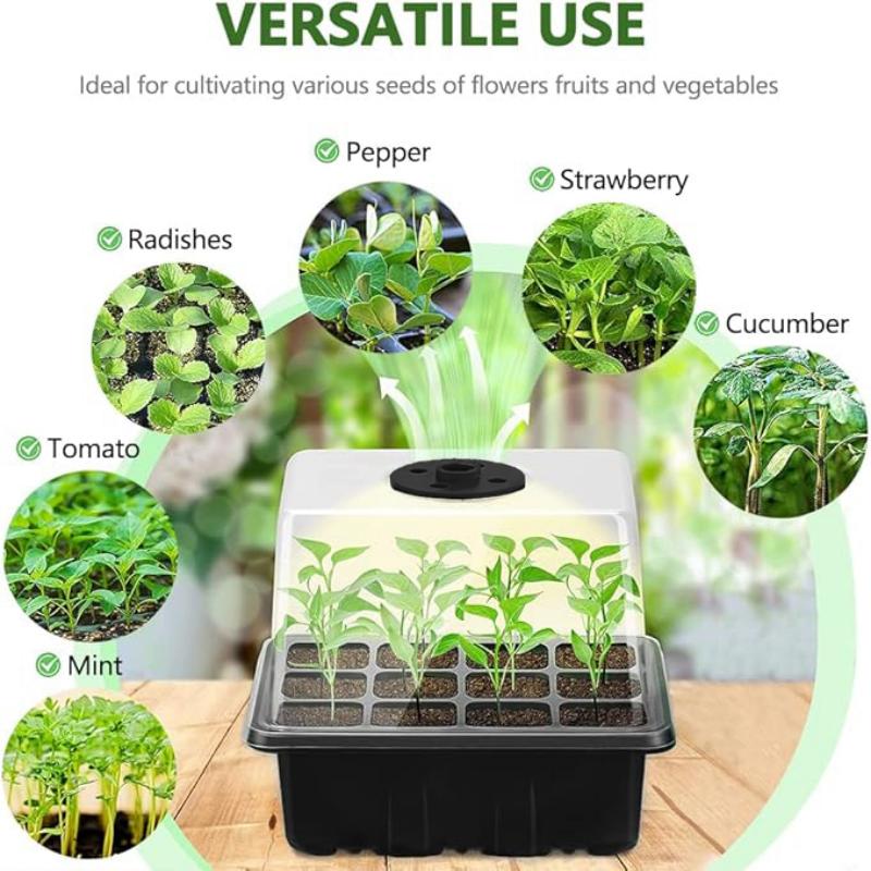 Seed starter tray with grow li - Humidity Dome Kit ulasan dan harga