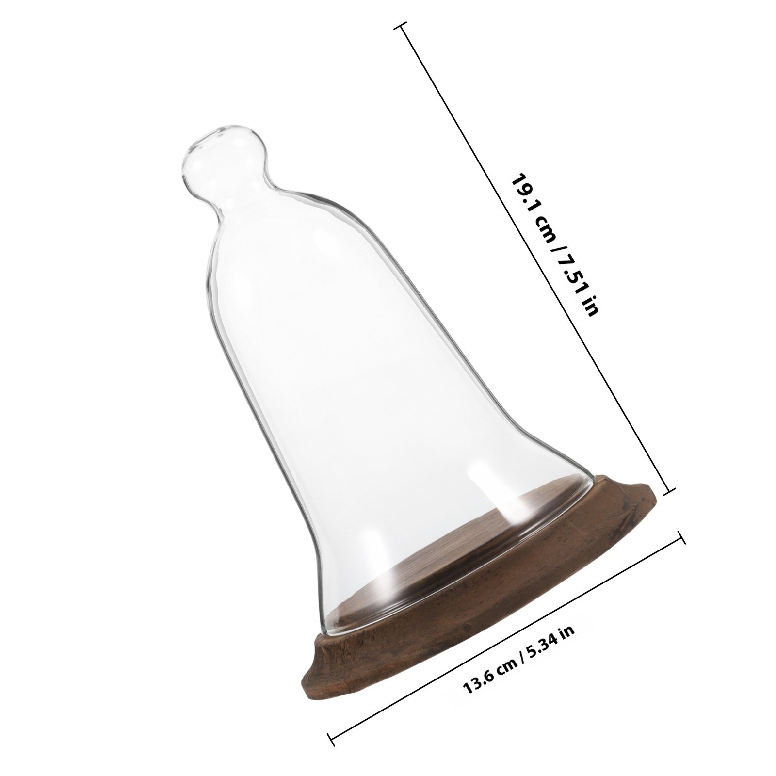 Glass Dome Display Cover High  - Plastic Dome Clear ulasan dan harga
