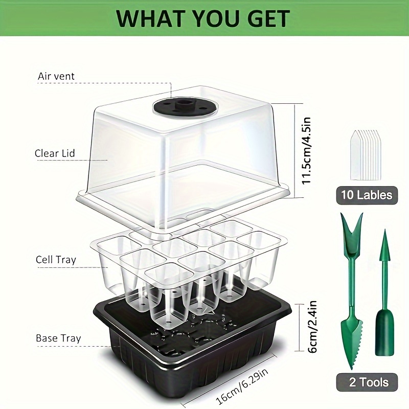 Seedling Starter Kit - 1/2/3 s - Humidity Dome Kit ulasan dan harga